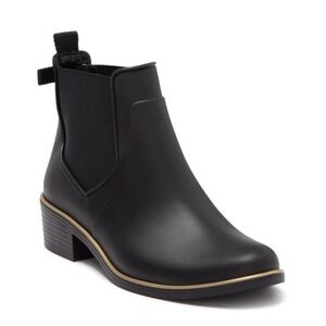 Kate Spade Black Sedgewick Chelsea ankle rain boot size 6
